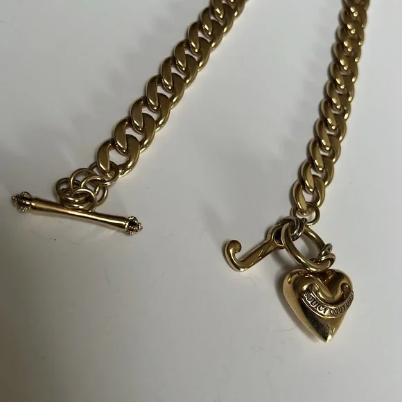 Juicy Couture Thick Chunky Gold Chain Necklace • 17” long - Picture 5 of 5